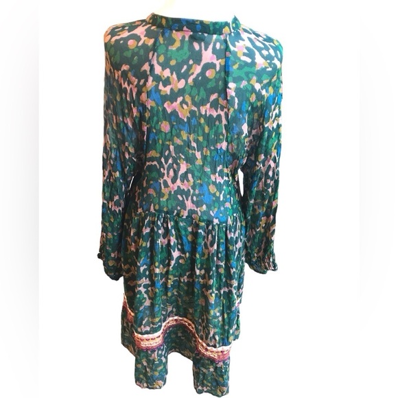 Bl-nk Coterie Embroidered Long SleeveTunic Dress M - Picture 3 of 16